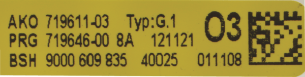 00643257 Řídící modul Bosch | Siemens