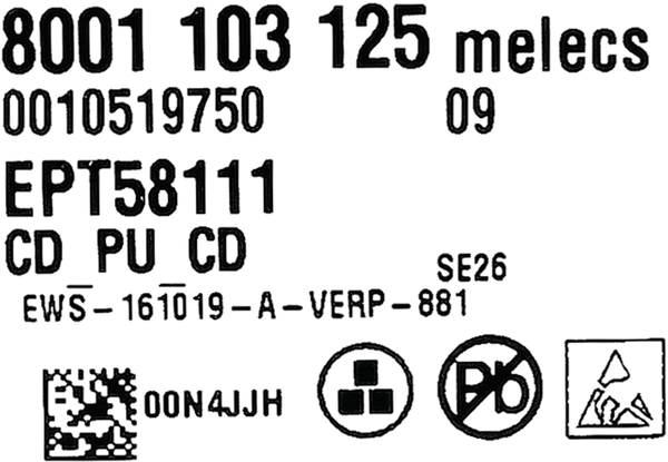 10006530 Naprogramovaný výkonový modul Bosch | Siemens