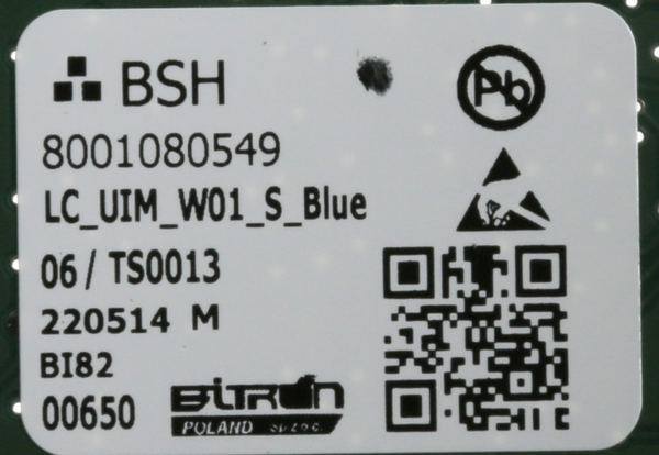 11046582 Ovládací modul naprogramovaný Bosch | Siemens