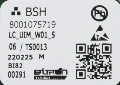 12035877 Ovládací modul naprogramovaný Bosch | Siemens