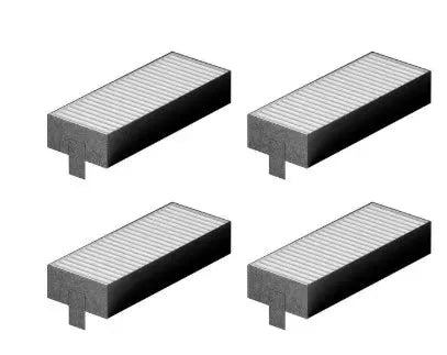 HZ9VEDU0 17004795 Sada uhlíkových filtrů do odsavače par 194mm 4ks Bosch | Siemens